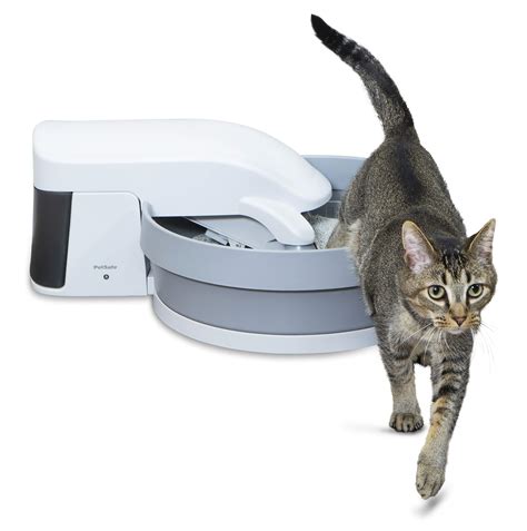 electric self cleaning litter box|automatic rotating cat litter box.